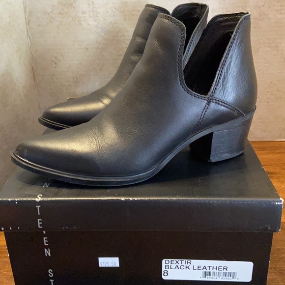 Steven Dexter Short Western Look Boots - Picture 3 of 10